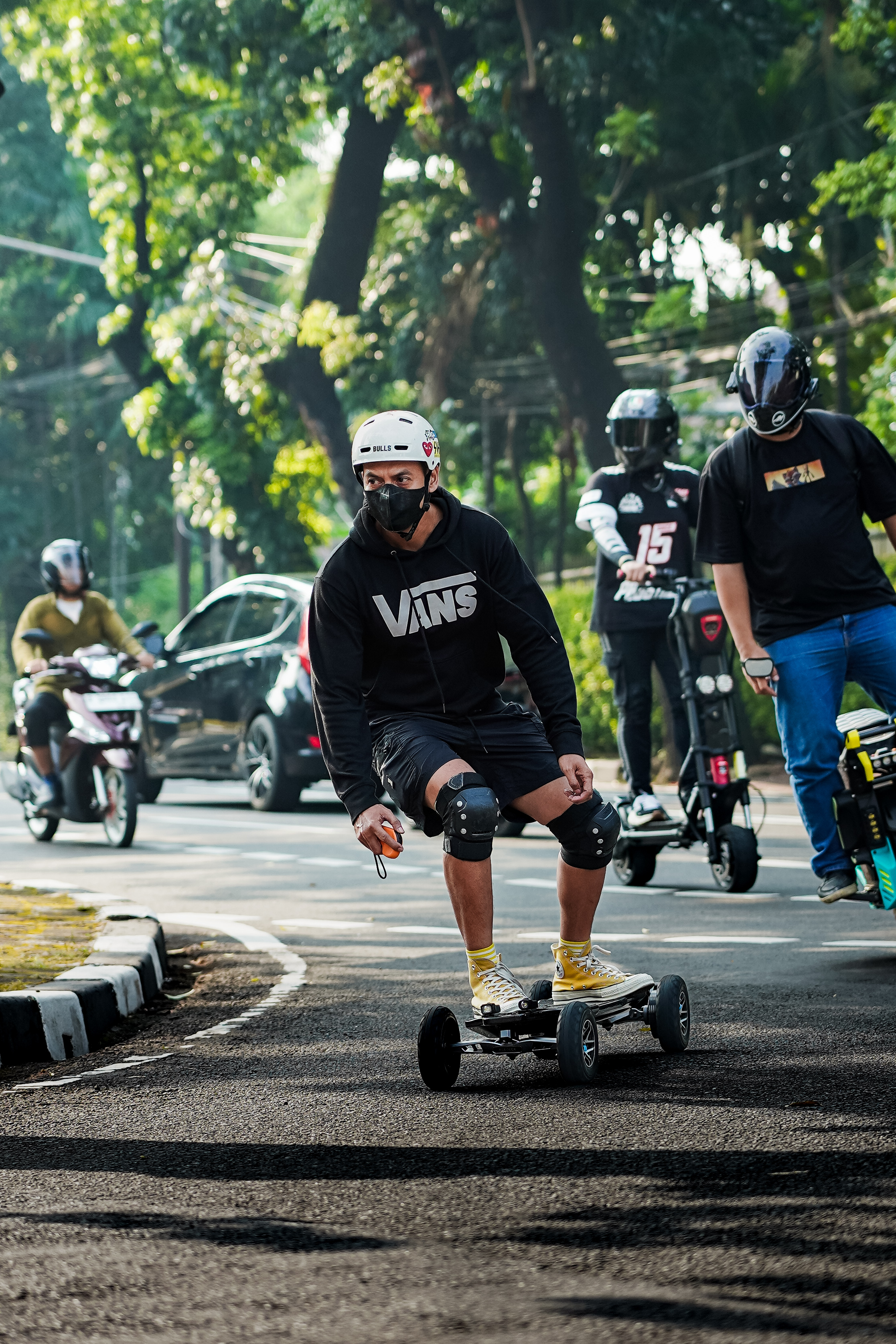 Ben with his Acedeck Ares X1 electric skateboard